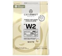Callebaut - W2 White - 28% Callets - 2.5kg (Sold by Parkers Foodservice) (1 Pack)