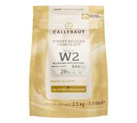 Callebaut W2NV 28% "Select" White Chocolate Easymelt Chips (Callets) (1 x 2.5 kg)