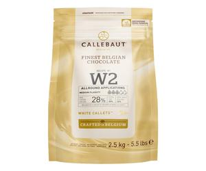 Callebaut W2NV 28% "Select" White Chocolate Easymelt Chips (Callets) (1 x 2.5 kg)