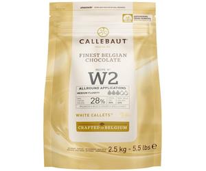 Callebaut W2NV 28% "Select" White Chocolate Easymelt Chips (Callets) (1 x 2.5 kg)