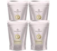 Callebaut White Chocolate Crispearls - 800 g Bag - Pack of 4 - White Chocolate Crispy Pearls for Desserts, Pastries, Ice Cream & Baking - Sold by Parkers Foodservice