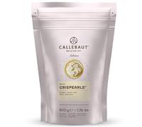 Callebaut White Chocolate Crispearls - 800 g Bag - White Chocolate Crispy Pearls for Desserts, Pastries, Ice Cream & Baking