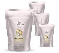 Callebaut White Chocolate Crispearls - 800 g Bag - Pack of 4 - White Chocolate Crispy Pearls for Desserts, Pastries, Ice Cream & Baking - Sold by Parkers Foodservice