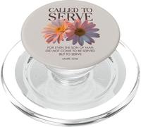 Called to Serve Christian Floral Bible Verse Flowers PopSockets PopGrip for MagSafe