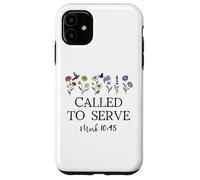 Called to Serve God Quote Christian Bible Verse Mark 10:45 Case for iPhone 11