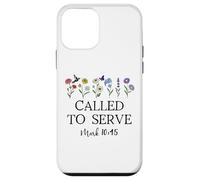 Called to Serve God Quote Christian Bible Verse Mark 10:45 Case for iPhone 12 mini