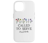 Called to Serve God Quote Christian Bible Verse Mark 10:45 Case for iPhone 14