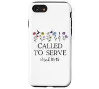 Called to Serve God Quote Christian Bible Verse Mark 10:45 Case for iPhone SE (2020) / 7/8