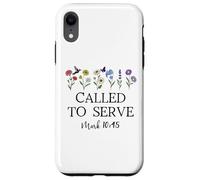 Called to Serve God Quote Christian Bible Verse Mark 10:45 Case for iPhone XR