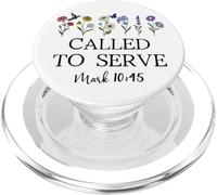 Called to Serve God Quote Christian Bible Verse Mark 10:45 PopSockets PopGrip for MagSafe