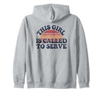Called To Serve LDS Sister Missionary Quote Zip Hoodie