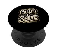 Called to Serve Vintage Distressed Text Design PopSockets Adhesive PopGrip