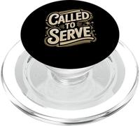 Called to Serve Vintage Distressed Text Design PopSockets PopGrip for MagSafe