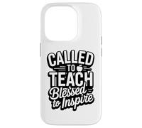 Called To Teach Blessed To Inspire Christian Teacher Case for iPhone 14 Pro
