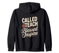 Called To Teach Blessed To Inspire Teacher Zip Hoodie