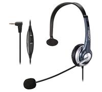 Callez 2.5mm Cordless Phone Headset Mono, Hands-Free Telephone Headset With Noise Canceling Mic For DECT Siemens Gigaset C430 C530 Panasonic Cisco Linksys SPA Polycom Call Center Home Office(C300D1)