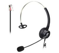 Callez Phone Headsets for Office Phones RJ9 with Noise Cancelling Mic, Mono Telephone Headset Hands Free Compatible with Cisco 7940 7942 6921 7821 7971 8841 8845 8861 7931G 7941G Landline IP Phones