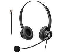 Callez Polycom Phone Headset with Noise Cancelling Microphone, RJ9 Telephone Headset Compatible with Polycom VVX250 VVX310 VVX311 VVX350 VVX401 VVX410 VVX411 VVX450 VVX500 Office Landline Phones