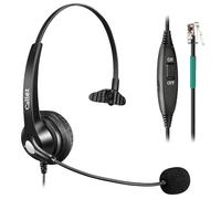 Callez RJ9 Phone Headset with Microphone for Polycom NEC Avaya Mitel Fanvil