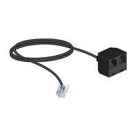 Callez RJ9 Telephone Training Adapter Y Splitter for Headset or Handset | RJ11 4P4C Extension Cable, Phone Headset Splitter for Mitel Polycom Avaya Yealink Cisco Grandstream NEC and Other Desk Phones