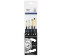 Callia Artist Paint Brush Sets Flat Brushes for Acrylic, Oil and Watercolor Painting