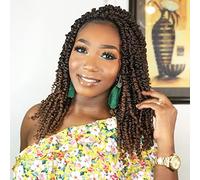 Callia Passion Twist Crochet Hair 14 Inch Pre Twisted 9 Packs PreLooped for Black Women, T30