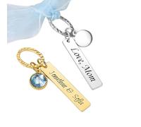 callie moment Personalised Bridal Bouquet Charm | Custom Something Blue Crystal Wedding Keepsake with Engraved Text | Bridal Shower Wedding Gifts for Bride
