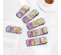CALLIE Personalised Bookmark Clip | Custom Bright Paisley Floral Doodle Name Bookmark | Christmas Birthday Gifts for Women Men Book Lovers