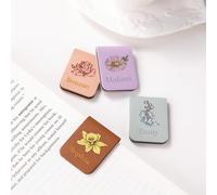 CALLIE Personalised Magnetic Bookmark with Name, Birth Flower Page Markers Book Marks Clip for Women Men, Christmas Birthday Readings Gift for Book Lovers Readers Bookworms (Watercolour Birth Flower)