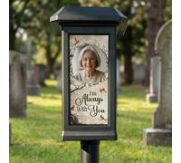 callie Personalised Memorial Solar Garden Light - I’m Always with You, Custom Cardinal Solar Light for Cemetery Grave with Photo | Remembrance Sympathy Gifts for Loss of Loved