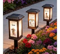CALLIE Personalised Solar Lights Outdoor for Pet Owners | Custom Photo & Name Garden Lights | Custom Dog Memorial Gifts for Loss of Dog