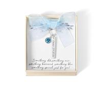 callie Personalised Wedding Bouquet Charm Something Blue for Bride