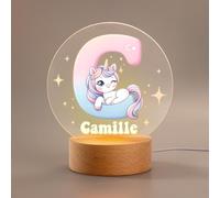 CALLIE Personalized Fantasy Night Light, Customizable Name and Initial with Star Design for Room Decor