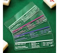 callie Personalized Mahjong Line Reader for Beginners, Custom Acrylic Mahjong Tile Finder Rules, Mahjong Accessories Gift for Travel, Parties, 1PC
