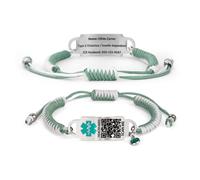 callie Personalized Medical Alert Bracelets with QR Code for Women & Men