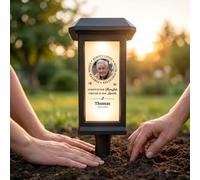 callie Personalized Memorial Solar Light for Grave - Waterproof Butterfly Garden Lamp with Photo & Name & Year - Sympathy Gift for Loss of Loved One