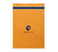 Calligraphe 10704C Un Lot de 5 Blocs Master Agrafés en Tête Orange (une Marque de Clairefontaine) - A4 21x29,7 cm - 100 Feuilles Petits Carreaux - Papier 70 g - Couverture Carte Enduite