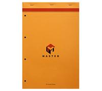Calligraphe 10774C Un Lot de 5 Blocs Master Agrafés en Tête Perforé 4 Trous Orange (une Marque de Clairefontaine) - A4+ 21x31,8 cm - 80 Feuilles Petits Carreaux - Papier 80g - Couverture Carte Enduite