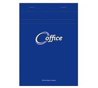 Calligraphe 15855C Un Lot de 5 Blocs Office Agrafés en Tête Bleu (une Marque de Clairefontaine) - A5 14,8x21 cm - 100 Feuilles Petits Carreaux - Papier 56 g - Couverture Semi Enveloppante