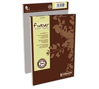 Calligraphe 17255C Set of 5 Forever Black Head Stapled Desk Pads - A5 14.8x21 cm - 200 Small Squares Pages - 100% Recycled Paper 70 g - Recycled Card Cover