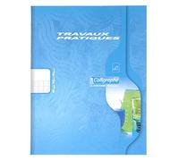 Calligraphe 2590C A Practical Workbook (a Clairefontaine Brand) - 17x22 cm - 48 Seyes Ruled Pages 70 g and Plain White 90 g - Random Coloured Card Covers