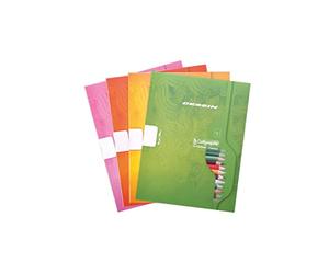 Calligraphe 551C Set of 25 Drawing Notebooks (a Clairefontaine Brand) - 17x22 cm - 16 Plain White Pages - 90 g Paper - Card Cover - Random Colours