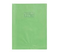 Calligraphe 72311C - Light Green Grain Leather Notebook Protector - Size: A4 21x29.7 cm - 22/100th with Label Holder - PVC Opaque - Manufactured in France