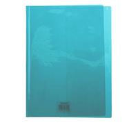 Calligraphe 73205C - One Green Cristalux Notebook Protector - A4 21x29.7 cm - 22/100th with Label Holder - Smooth Transparent PVC - Manufactured in France