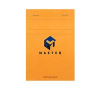 Calligrapher 10706C A Set of 10 Master Notepad Stapled at the Head Orange (a Clairefontaine Brand) - A6 10,5x14,8 cm - 100 Square Ruled Sheets - 70 g Paper - Coated Card Cover