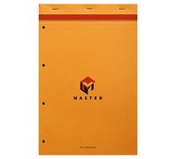 Calligrapher 10774C A Notepad Head Stapled in Perforated 4 Orange (a Clairefontaine Brand) - A4+ 21x31,8 cm - 80 Square Ruled Sheets - 80 g Paper - Card Cover