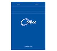 Calligrapher 15855C Stapled Office Pad with Blue Head (a Clairefontaine Brand) - A5 14,8x21 cm - 100 Small Square Sheets - 56 g Paper - Semi-Enveloping Cover