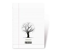 Calligrapher 18183C A Clear Life Notebook (a Clairefontaine Brand) - 24x32 cm - 96 Lined and Plain Pages - 90 g White Paper - Transparent Polypro Cover