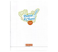 Calligrapher 18240C A Notebook Poetry and Songs Clear (a Clairefontaine Brand) - 24x32 cm - 96 Seyes Ruled and Plain Pages - 90 g White Paper - Transparent Polypro Cover