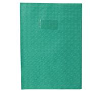 Calligrapher 72215C - One Cover Notebook Grain Green Diamond - Dimensions: A4 21x29,7 cm - 18/100th with Label Holder - Opaque PVC - Manufactured in France